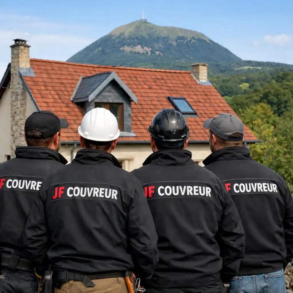 Équipe d'artisans couvreurs JF Couvreur à Roanne Loire 42